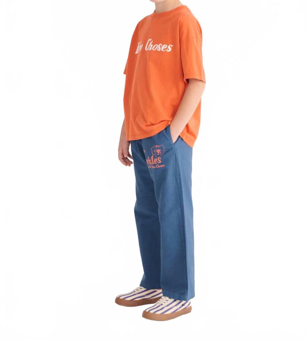 NEW BOBO CHOSES boy's pickles the dog straight leg pants in navy